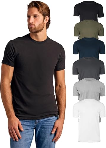 True Classic 6 Pack, Men's Short Sleeve Crew Neck T-Shirt, S - 4XL