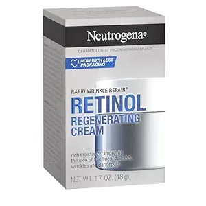 Neutrogena Retinol Face Moisturizer, Rapid Wrinkle Repair, Daily Anti-Aging Face Cream with Retinol & Hyaluronic Acid to Fight Fine Lines, Wrinkles, & Dark Spots, 1.7 oz