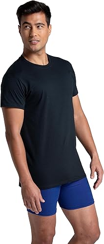 Fruit of the Loom Men's Eversoft Cotton Stay Tucked Crew T-shirt